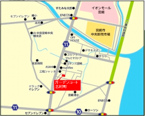 ガーデンコート吉村町地図